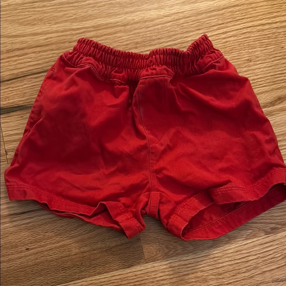 The Beaufort Bonnet Company Red Ruffled Shorts